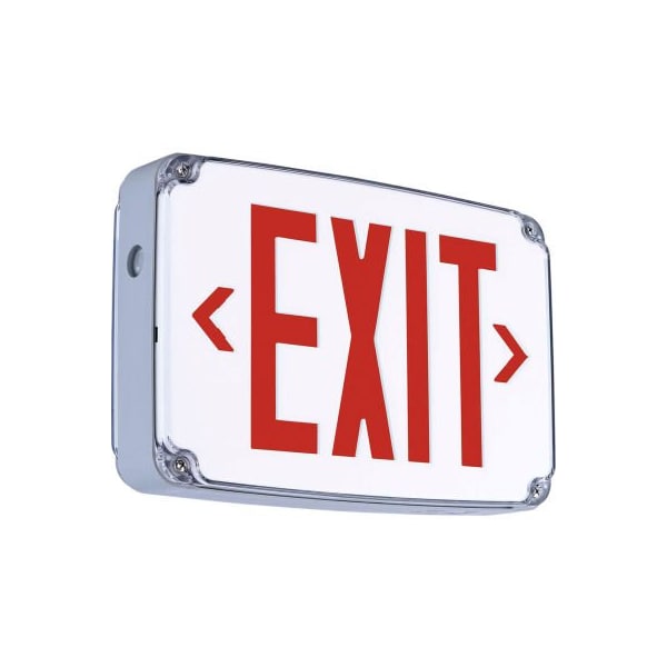 Hubbell Lighting Hubbell LED Wet Location Exit Sign, Single Face, Red w/ Nickel Cadmium Battery CEWSRE - main